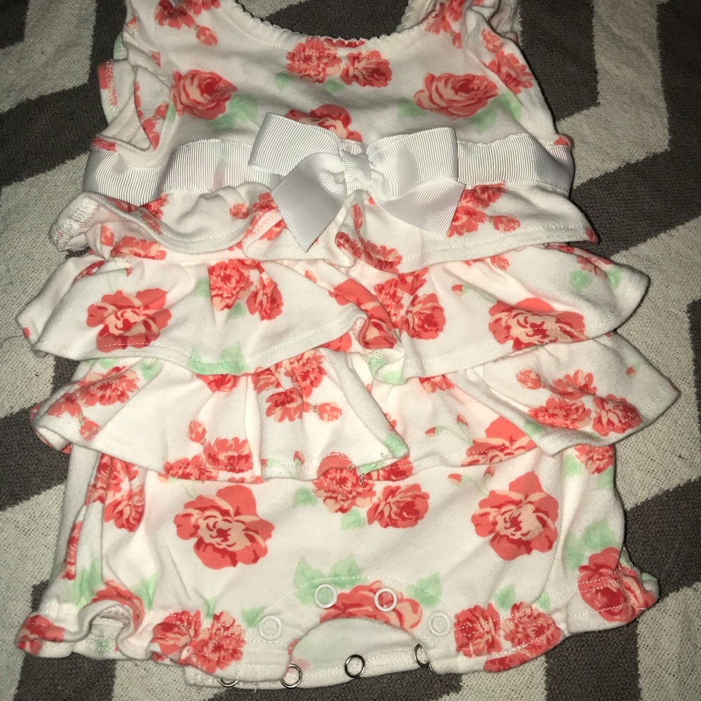 Boutique ruffle romper.